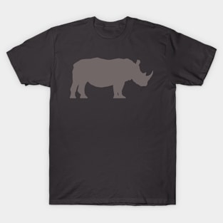 Rhino profile - grey T-Shirt